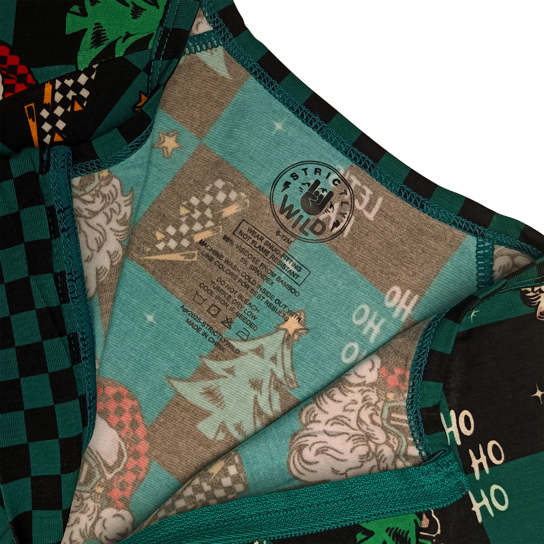 Let's Race Santa Zip Up Pajamas *PREORDER - SHIPPING OUT BETWEEN NOV 24 - DEC 6*