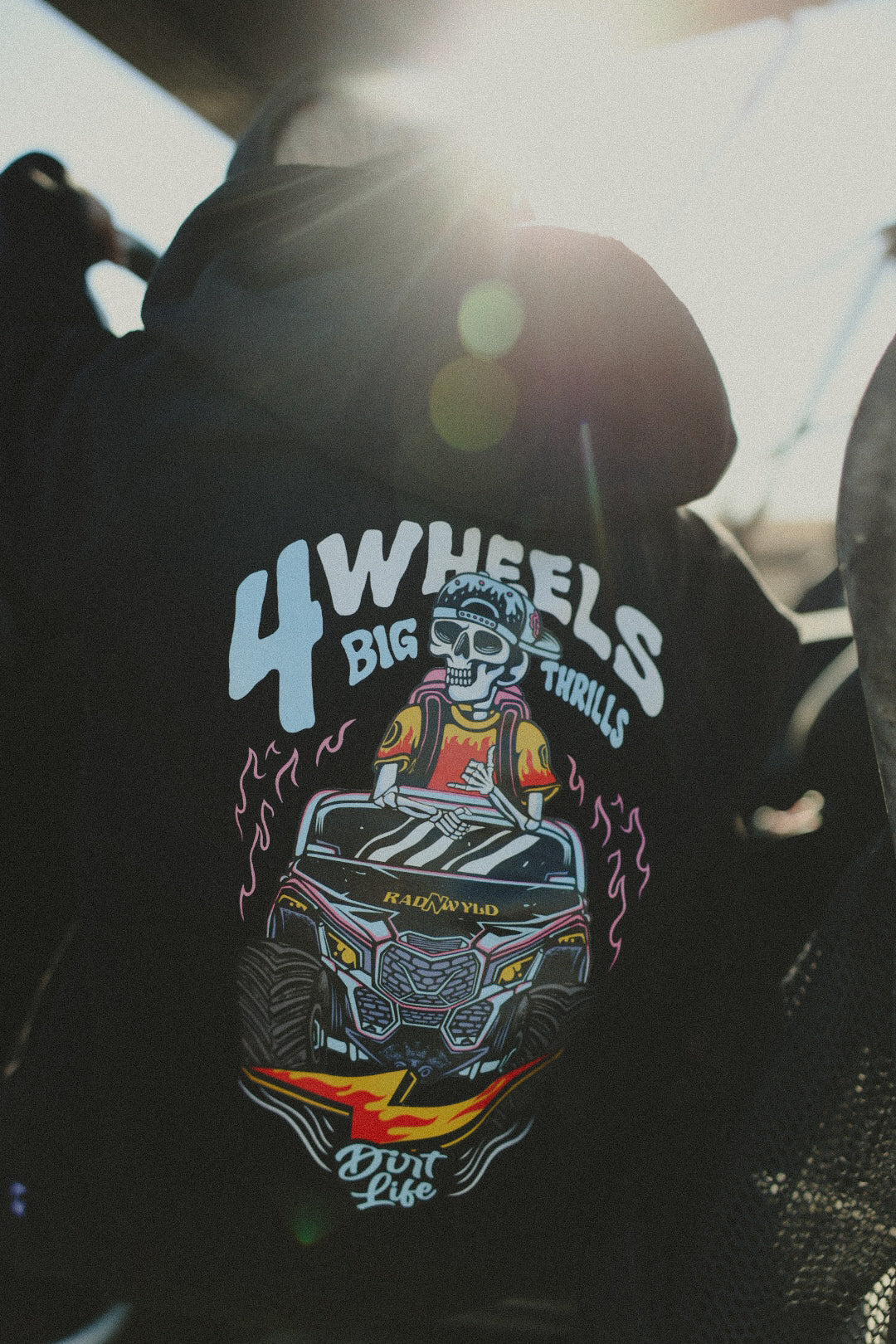 4 Wheels Big Thrills Hoodies