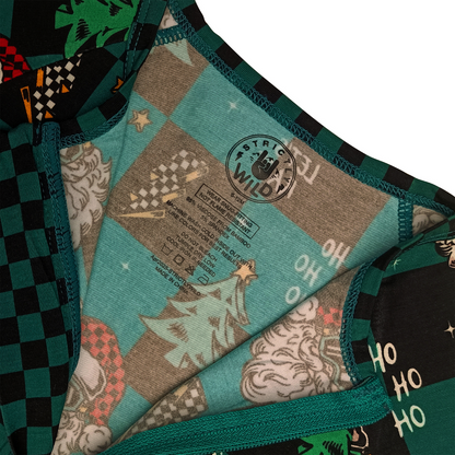 Let's Race Santa Zip Up Pajamas *PREORDER - SHIPPING OUT BETWEEN NOV 24 - DEC 6*