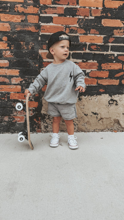 Grey Acid Wash Sweatshirt