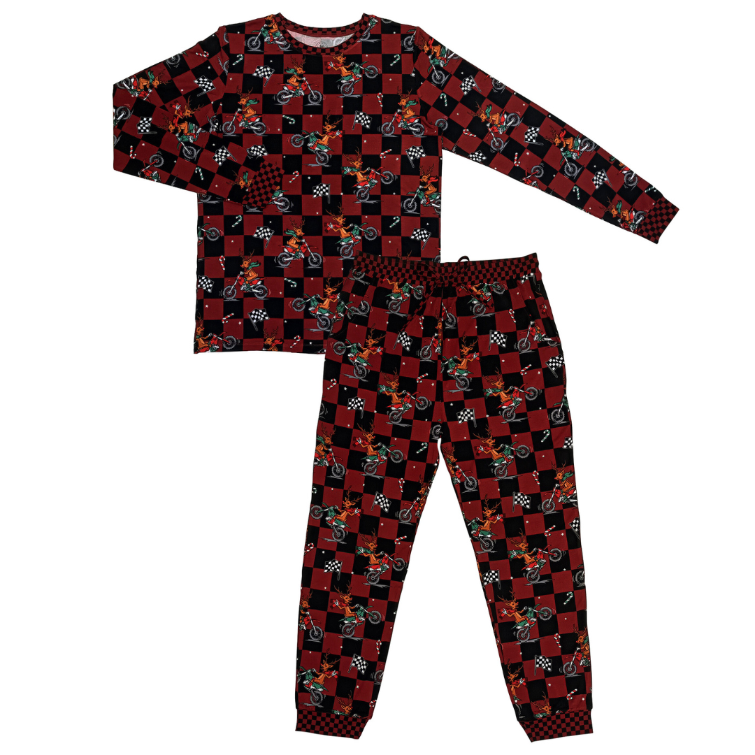 Rudolph The Red Nose Racer Unisex Adult Pajamas *PREORDER - SHIPPING OUT BETWEEN NOV 24 - DEC 6*