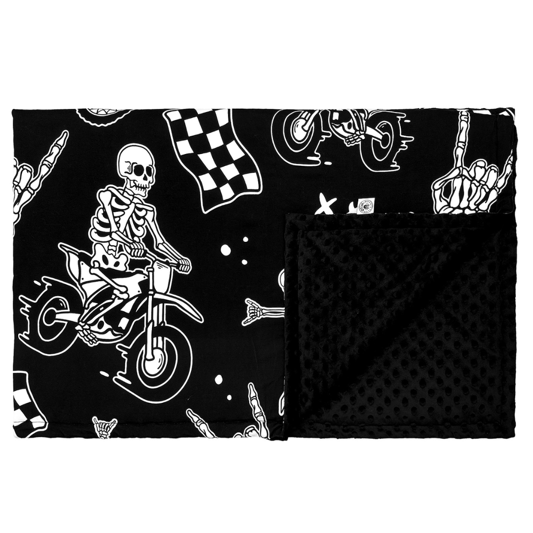 Bikes N Bones Blanket / Large *PREORDER - BEGIN SHIPPING NOV 14 - 21*