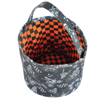 Bikes N Bones Fabric Basket